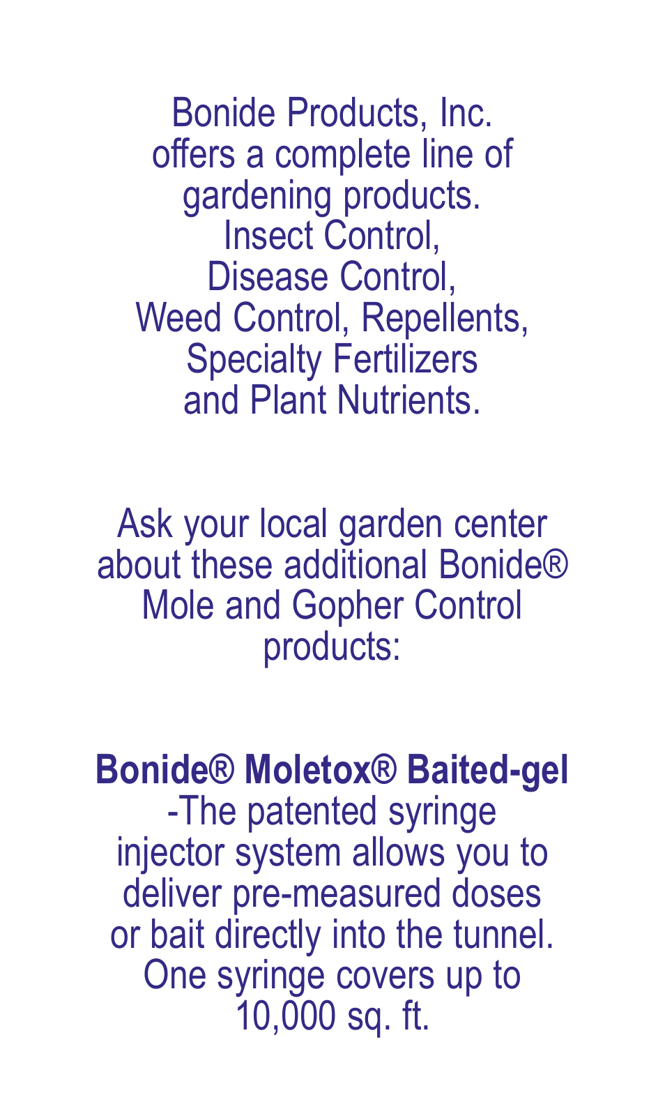 Bonide Moletox II  User Manual | Page 6 / 8