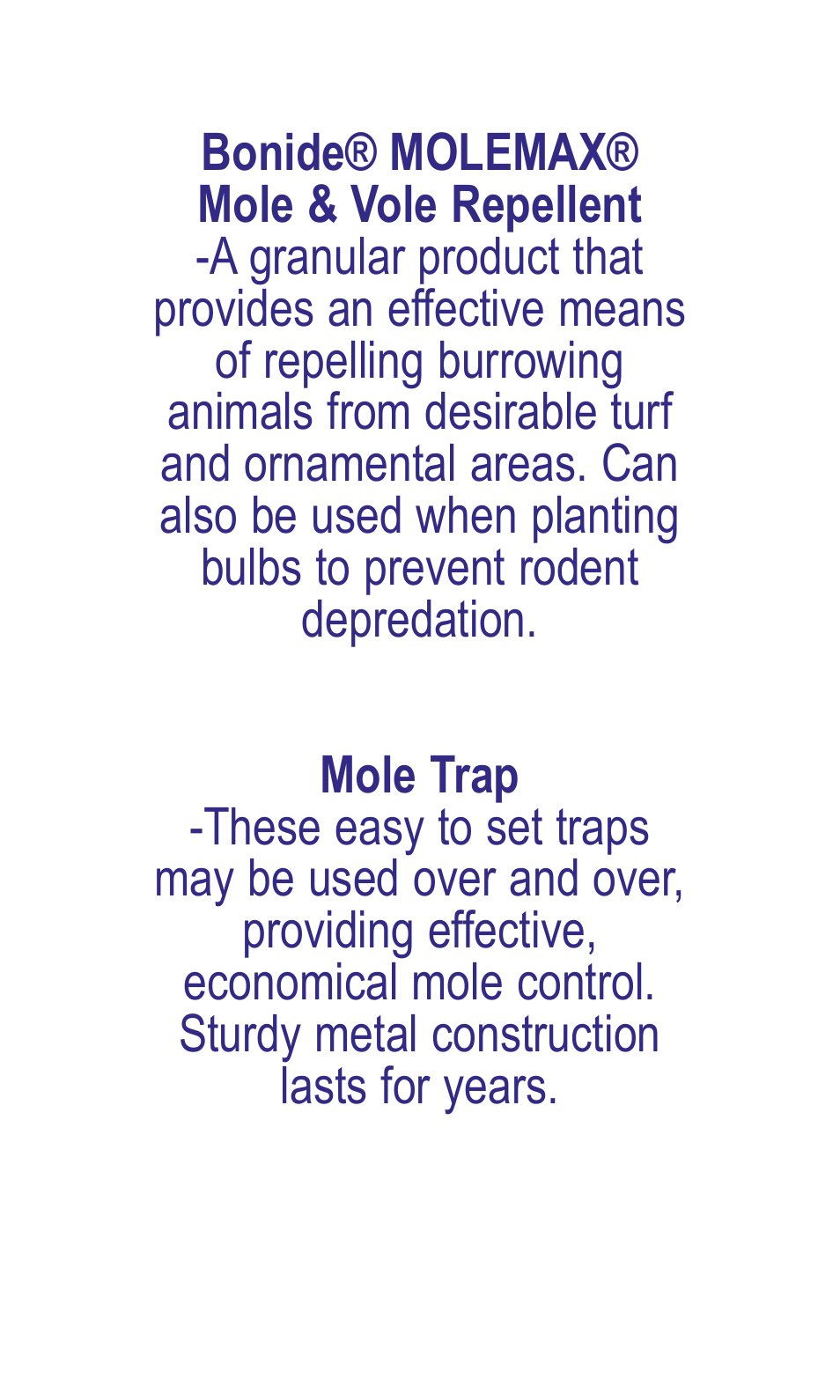 Bonide Moletox II  User Manual | Page 7 / 8