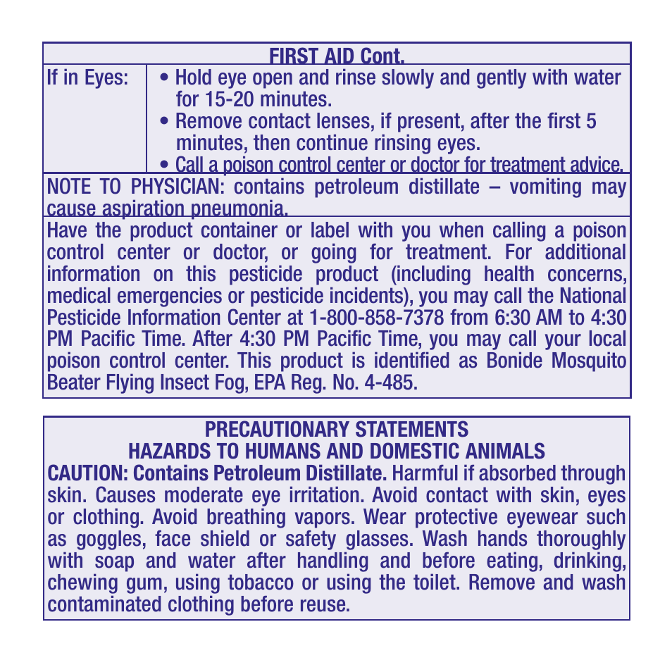 Bonide Mosquito Beater Flying Insect Fog  User Manual | Page 7 / 8