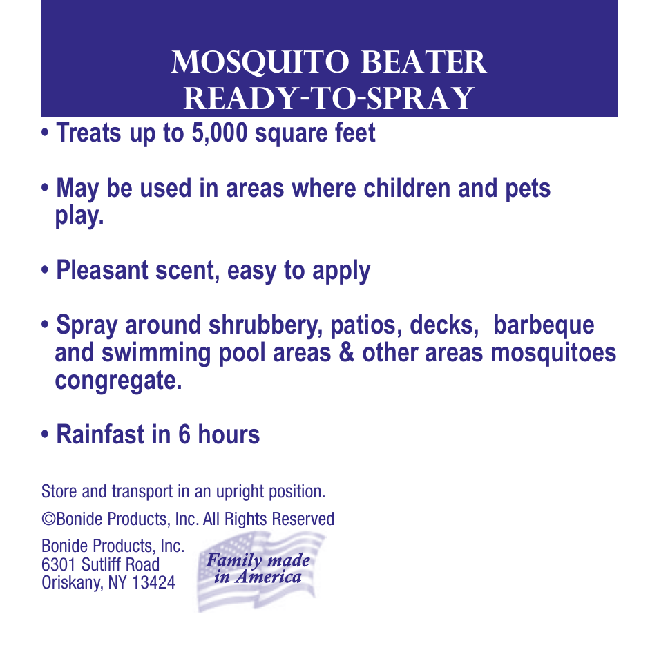 Bonide Mosquito Beater Natural RTS User Manual | 4 pages