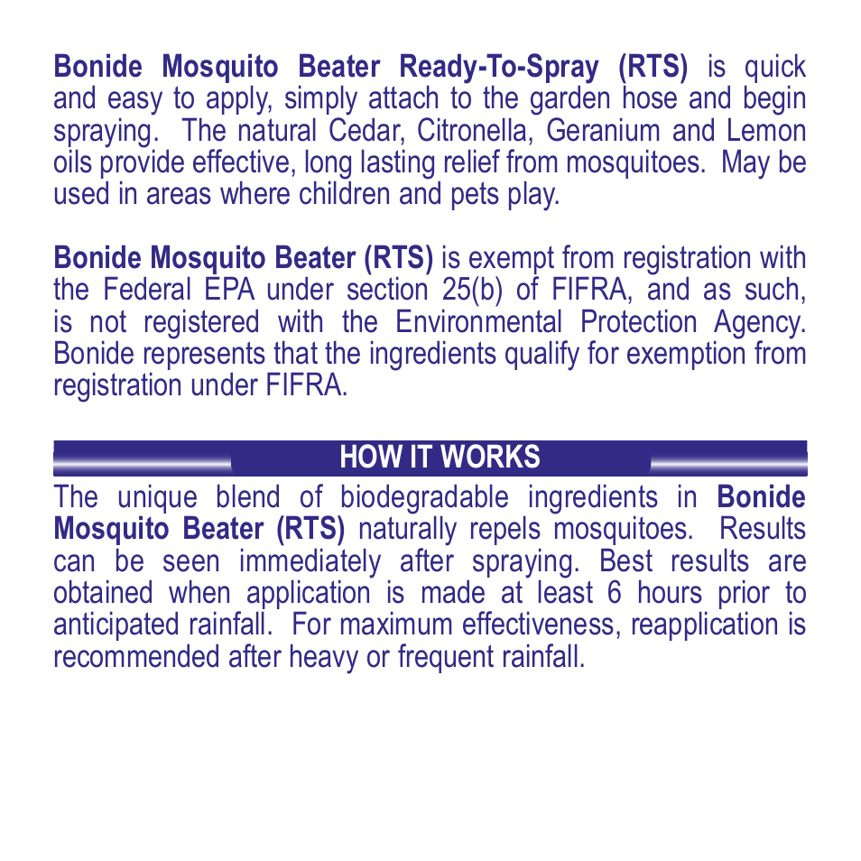 Bonide Mosquito Beater Natural RTS User Manual | Page 2 / 4