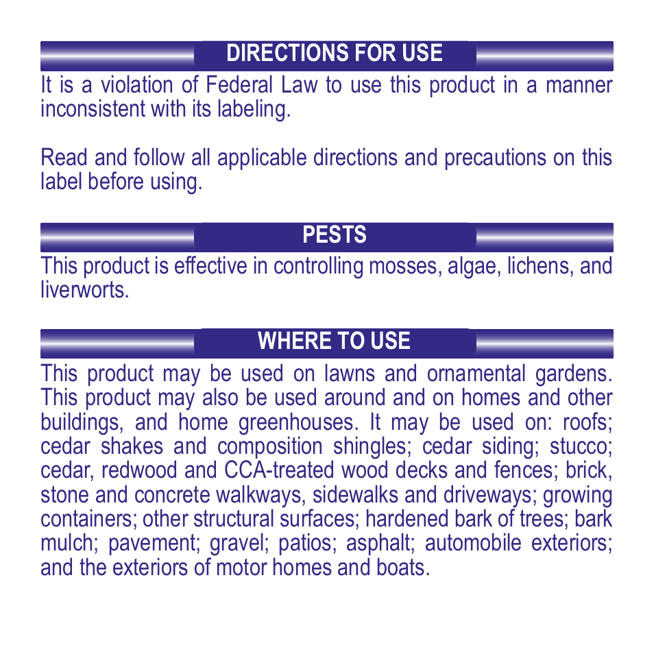 Bonide MOSS MAX RTS User Manual | Page 2 / 8