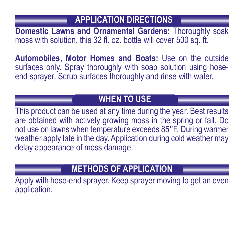 Bonide MOSS MAX RTS User Manual | Page 3 / 8