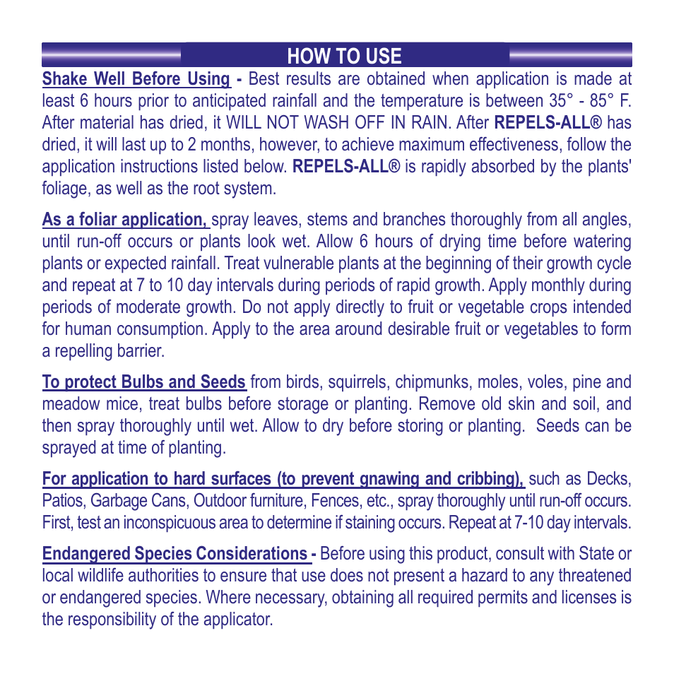 Bonide Repels All RTU User Manual | Page 3 / 8