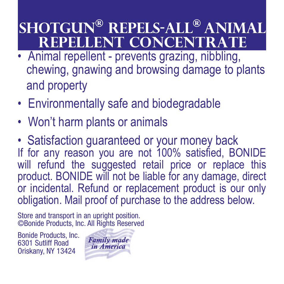Bonide Repels-All Conc. User Manual | 4 pages