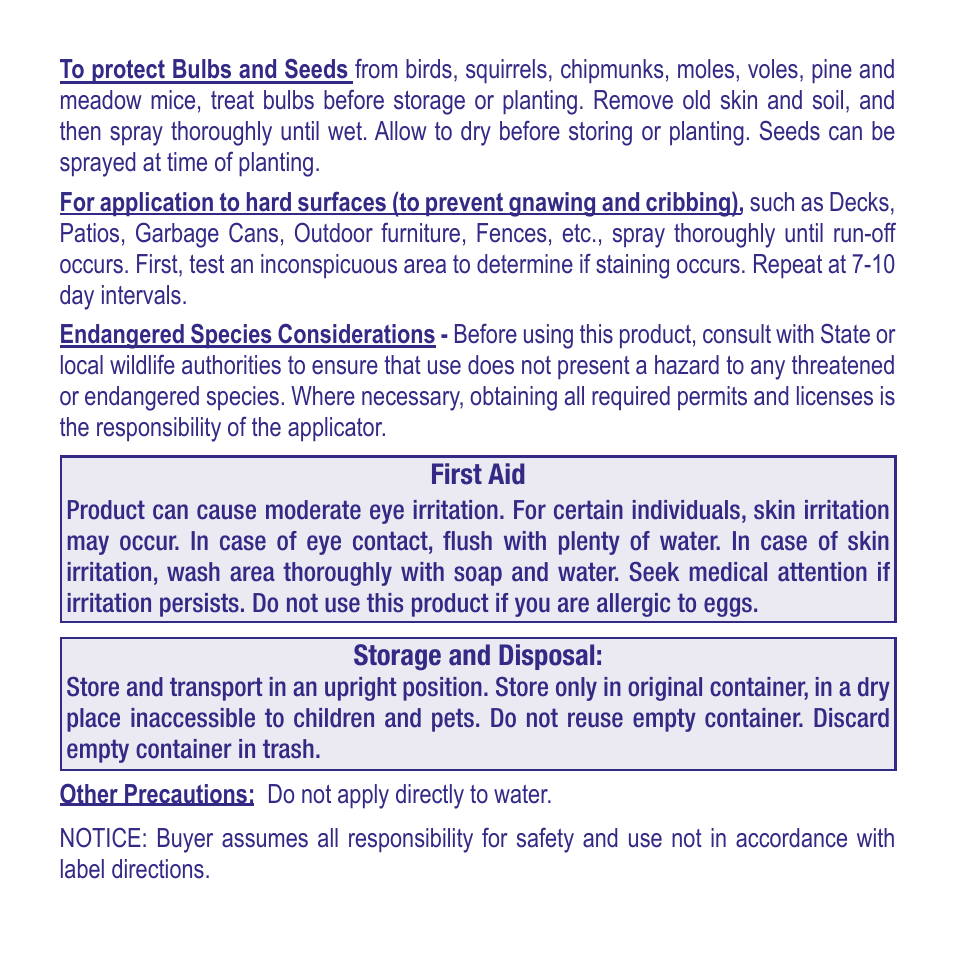 Bonide Repels-All Conc. User Manual | Page 4 / 4
