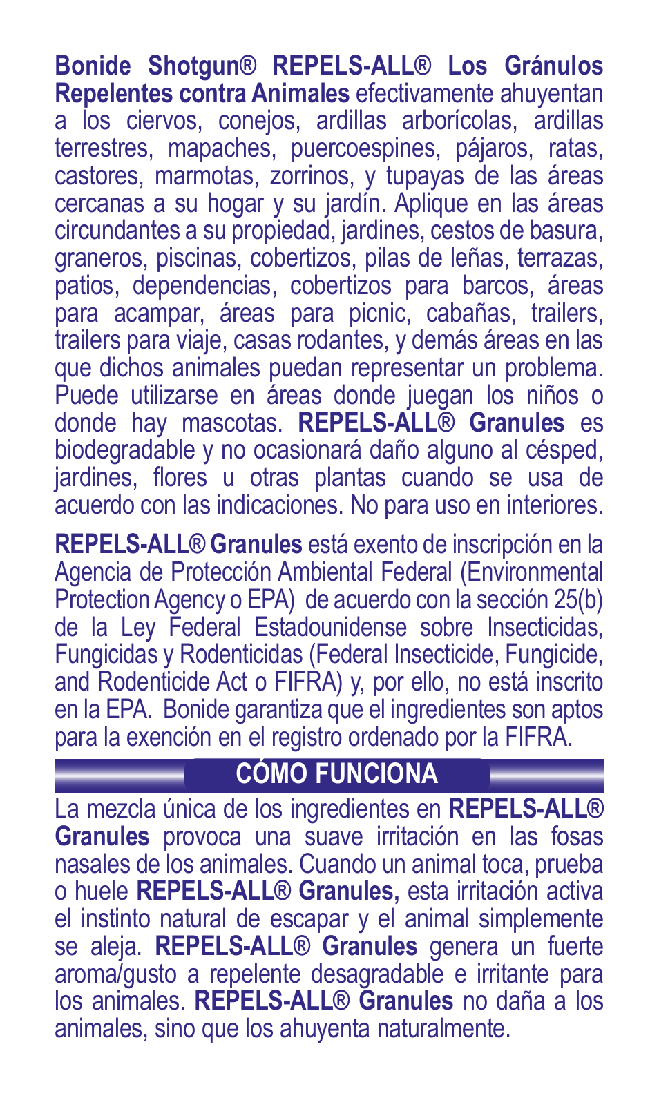 Bonide Repels-All Granules User Manual | Page 6 / 8