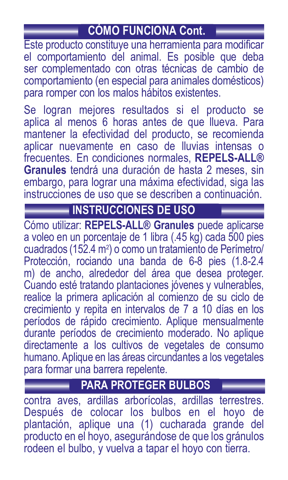 Bonide Repels-All Granules User Manual | Page 7 / 8