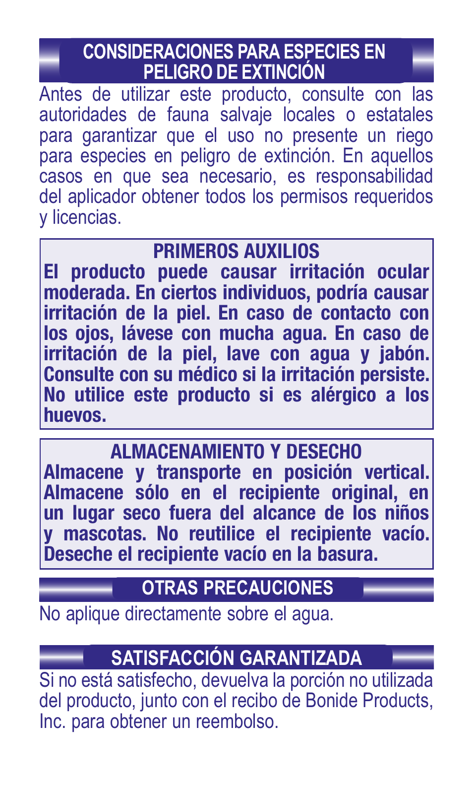 Bonide Repels-All Granules User Manual | Page 8 / 8