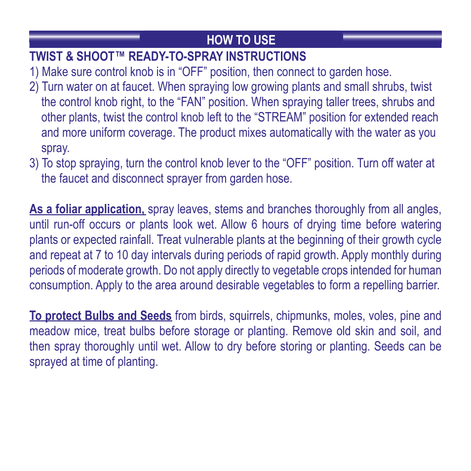 Bonide Repels-All RTS User Manual | Page 3 / 4