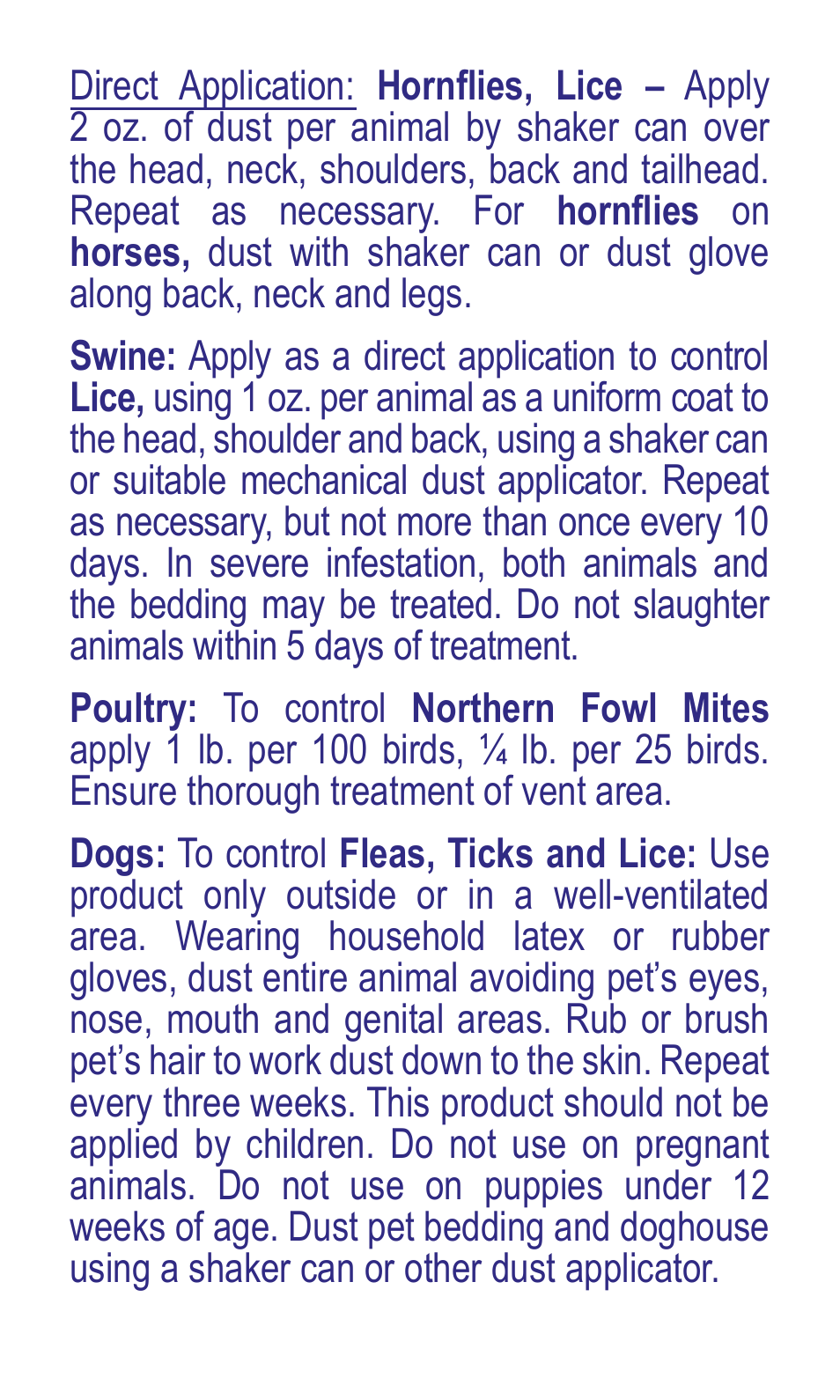 Bonide Revenge DUSTON Livestock & Dog User Manual | Page 5 / 12