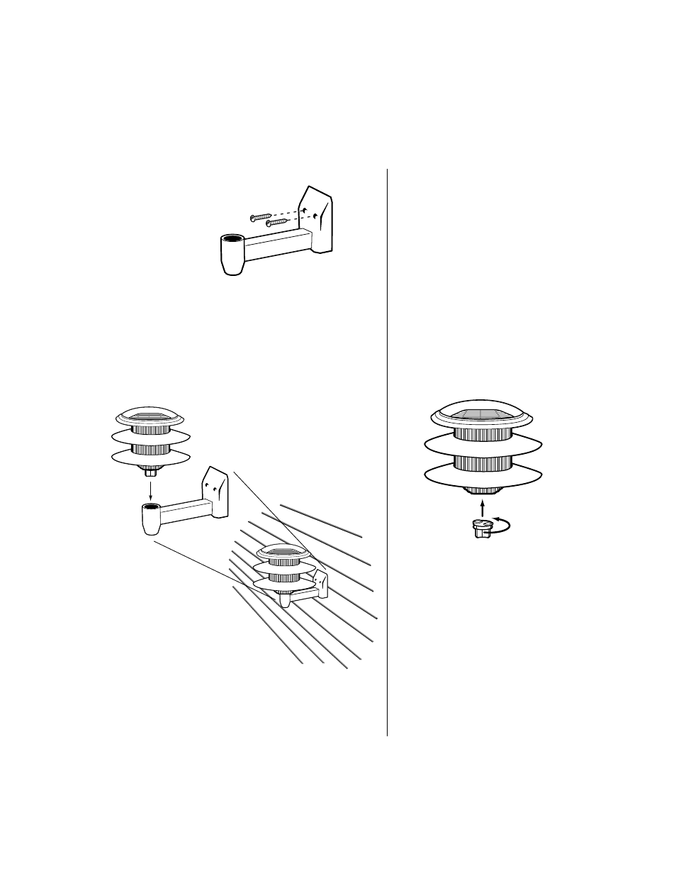 Deck/wall/fence mounting | Brinkmann Solar Max 822-0408-0 User Manual | Page 5 / 8