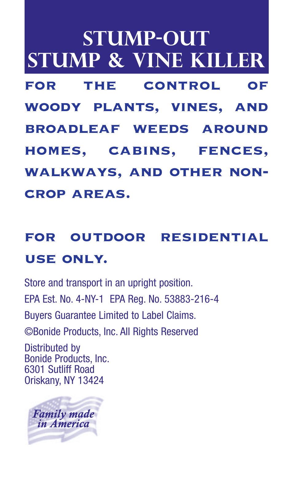 Bonide Stump Out Stump and Vine Killer User Manual | 8 pages