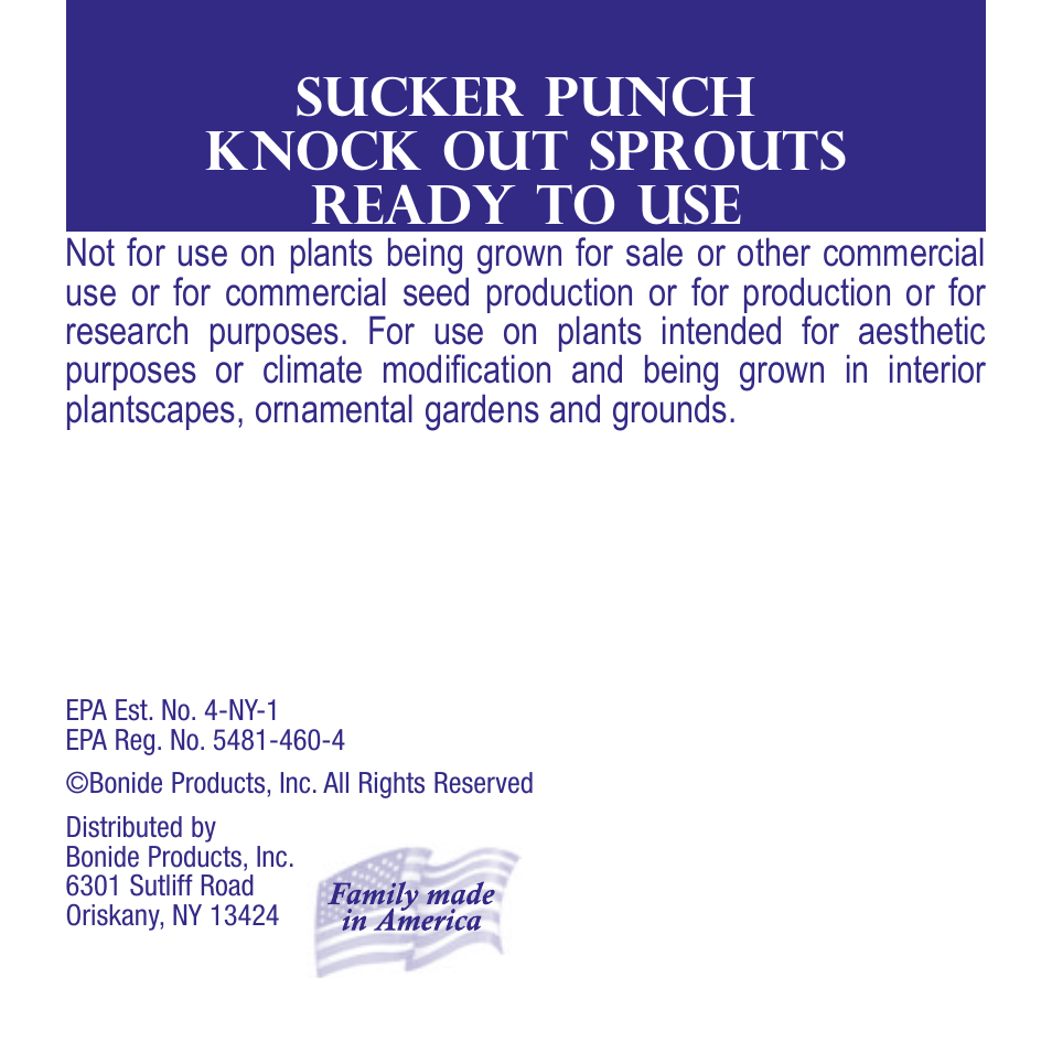 Bonide Sucker Punch User Manual | 12 pages