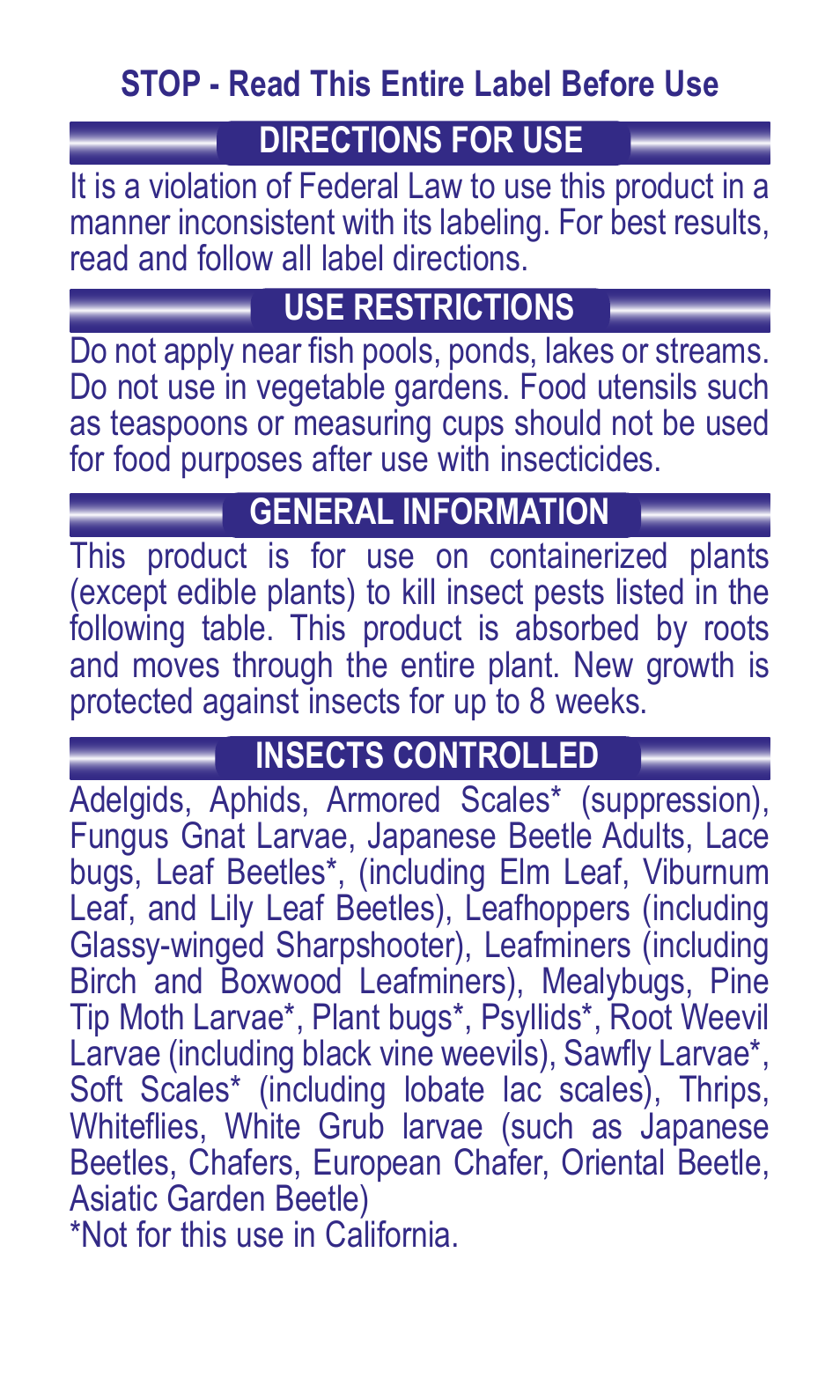 Bonide Systemic Houseplant User Manual | Page 2 / 8