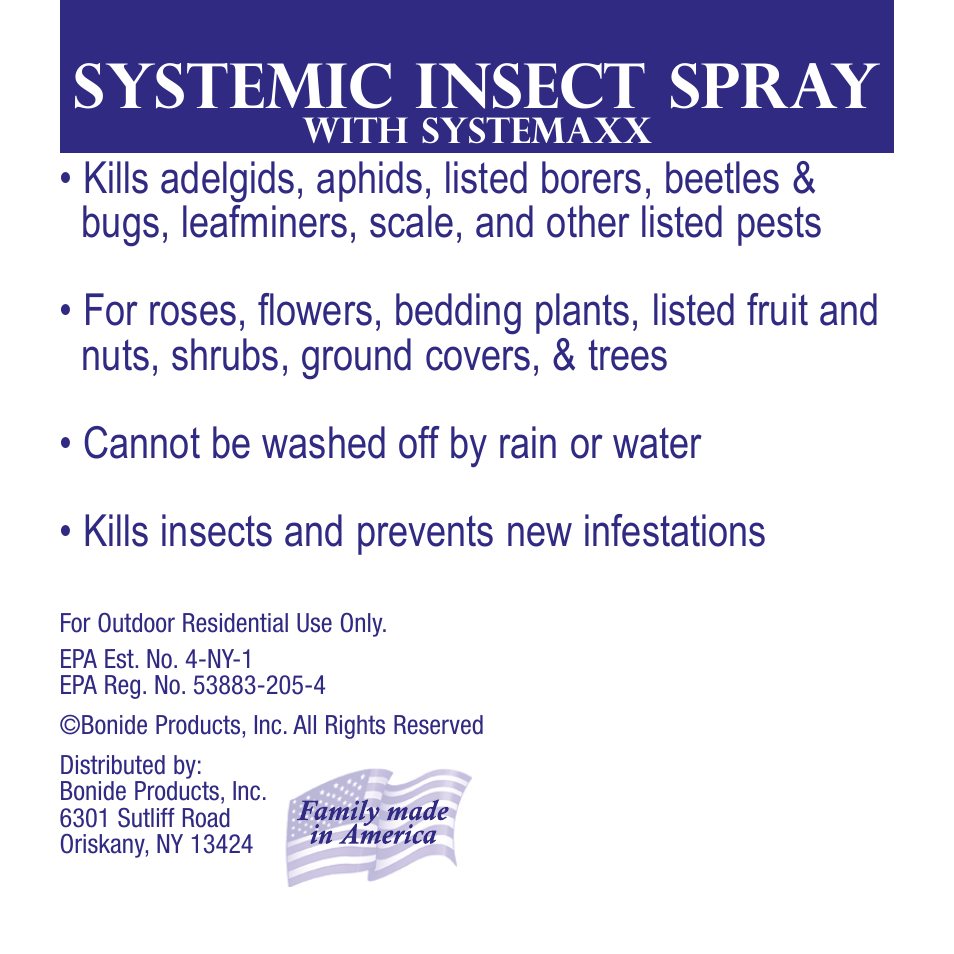 Bonide Systemic Insect Spray RTS User Manual | 12 pages