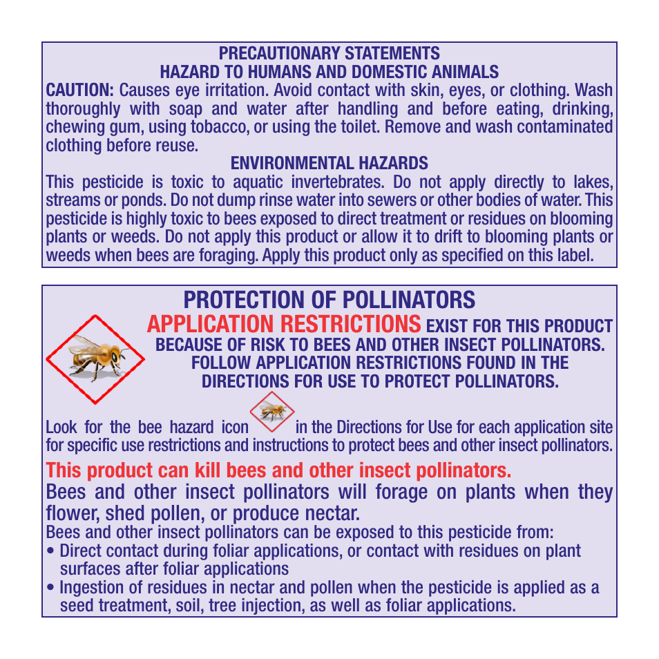 Protection of pollinators application restrictions | Bonide Systemic Insect Spray RTS User Manual | Page 11 / 12