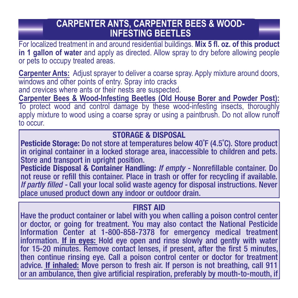 Bonide Termite & Carpenter Ant Control Conc. User Manual | Page 7 / 8