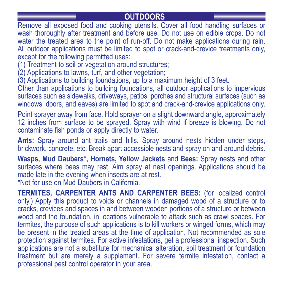 Bonide Termite & Carpenter Ant RTU  User Manual | Page 3 / 4