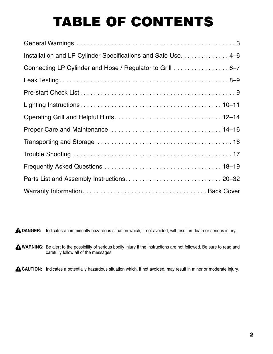 Brinkmann 7541 Series User Manual | Page 3 / 66