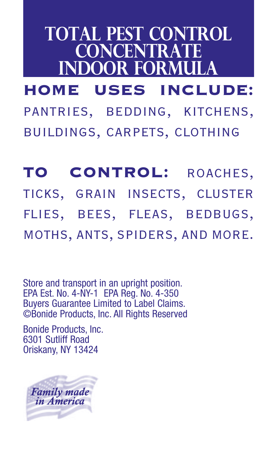 Bonide TOTAL Pest Control-Indoor Conc. User Manual | 12 pages