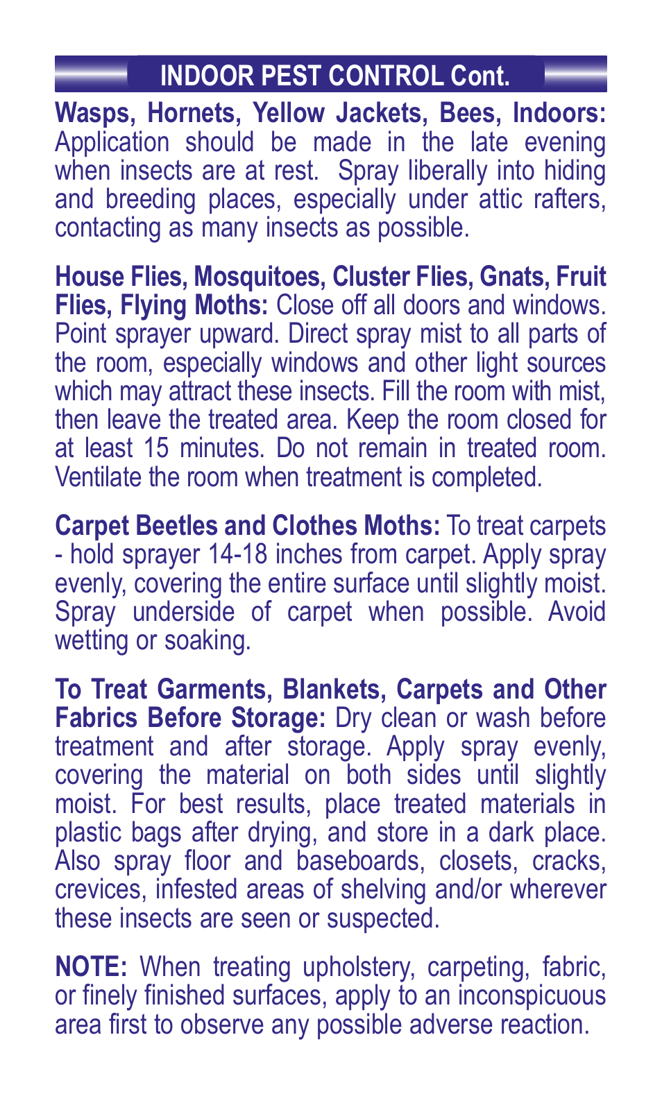 Bonide TOTAL Pest Control-Indoor Conc. User Manual | Page 6 / 12