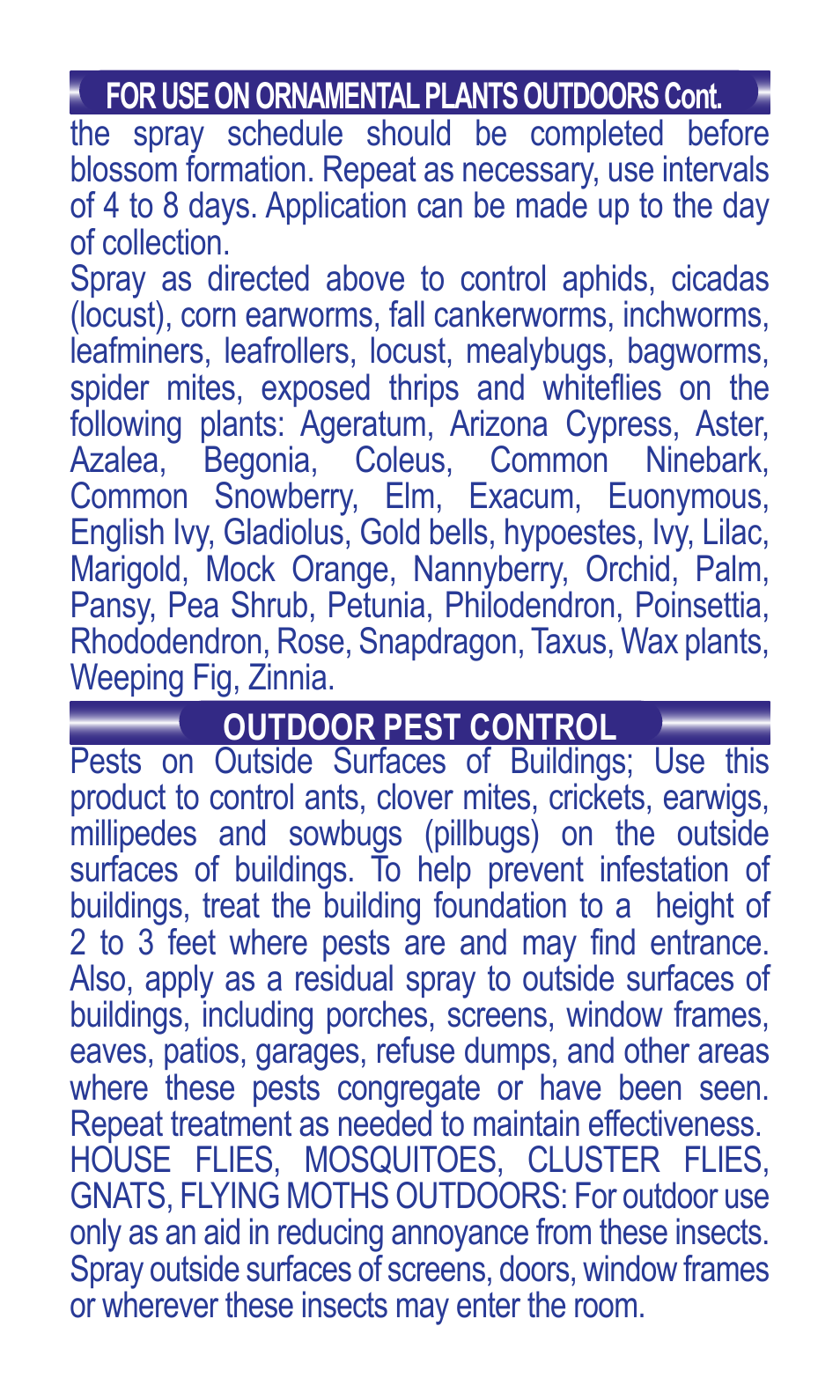 Bonide TOTAL Pest Control-Outdoor Conc.  User Manual | Page 8 / 12