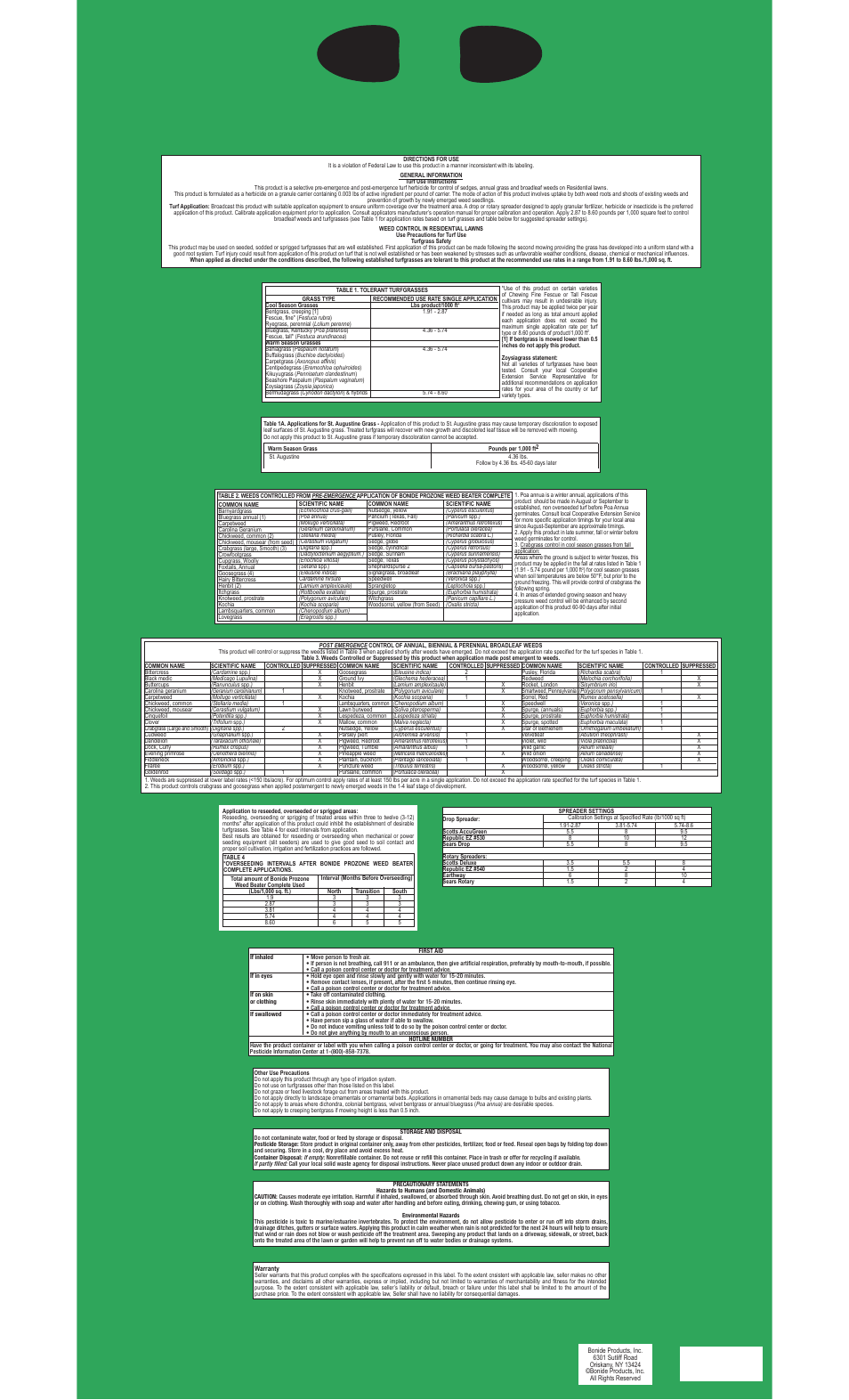 Bonide WEED BEATER COMPLETE User Manual | 1 page