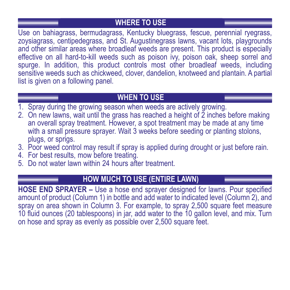 Bonide Weed Beater Lawn Weed Killer Conc. User Manual | Page 3 / 12