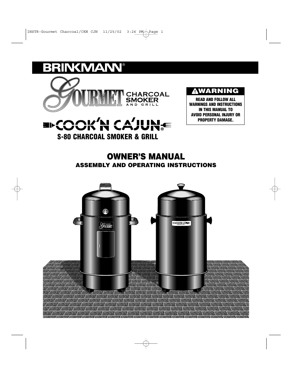 Brinkmann S-80 User Manual | 16 pages