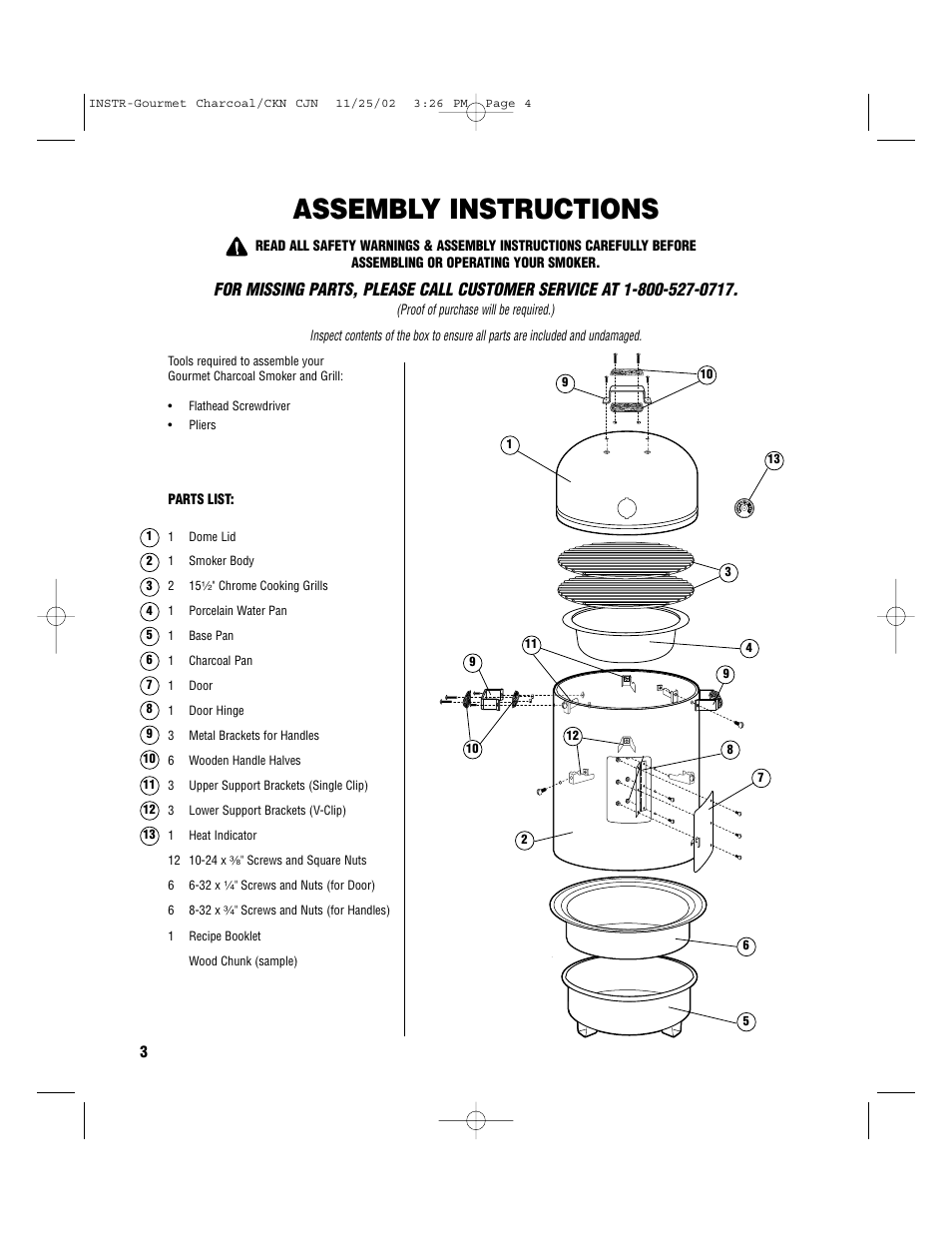 Assembly instructions | Brinkmann S-80 User Manual | Page 4 / 16