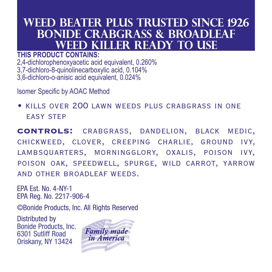 Bonide Weed Beater Plus Crabgrass and Broadleaf Weed Killer User Manual | 8 pages