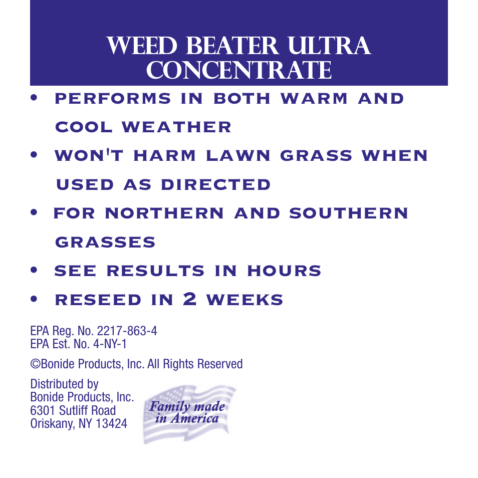 Bonide Weed Beater ULTRA Conc.  User Manual | 12 pages