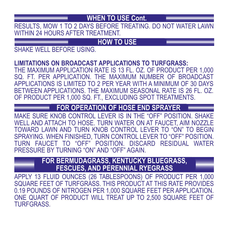 Bonide Weed-N-Feed RTS User Manual | Page 4 / 8