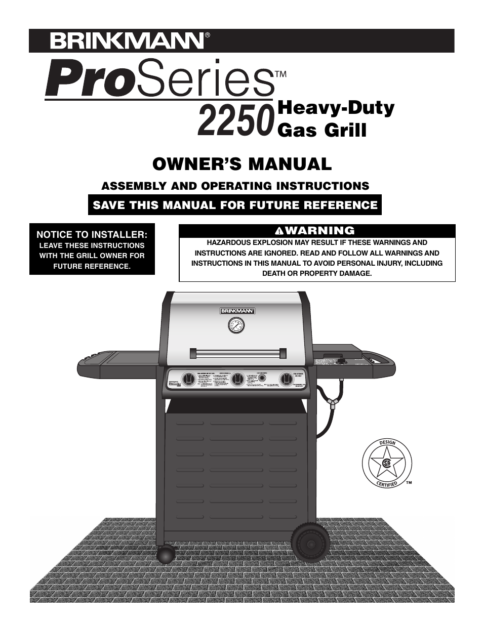 Brinkmann 2250 User Manual | 36 pages