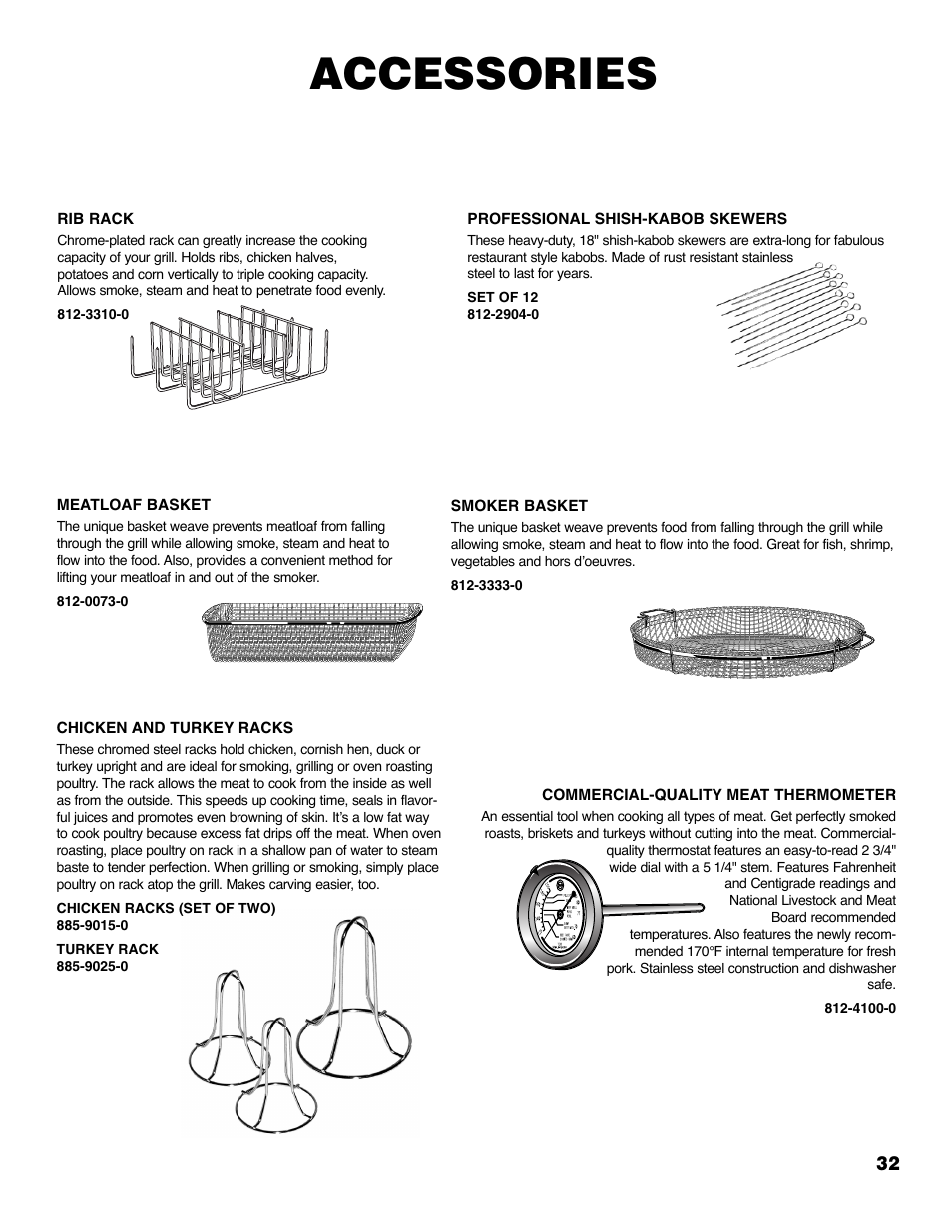 Accessories | Brinkmann 2250 User Manual | Page 34 / 36