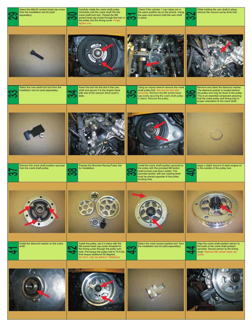 Boomba Racing ST/2.0 Focus Fusion Pulley Alignment Tool Kit User Manual | Page 3 / 4