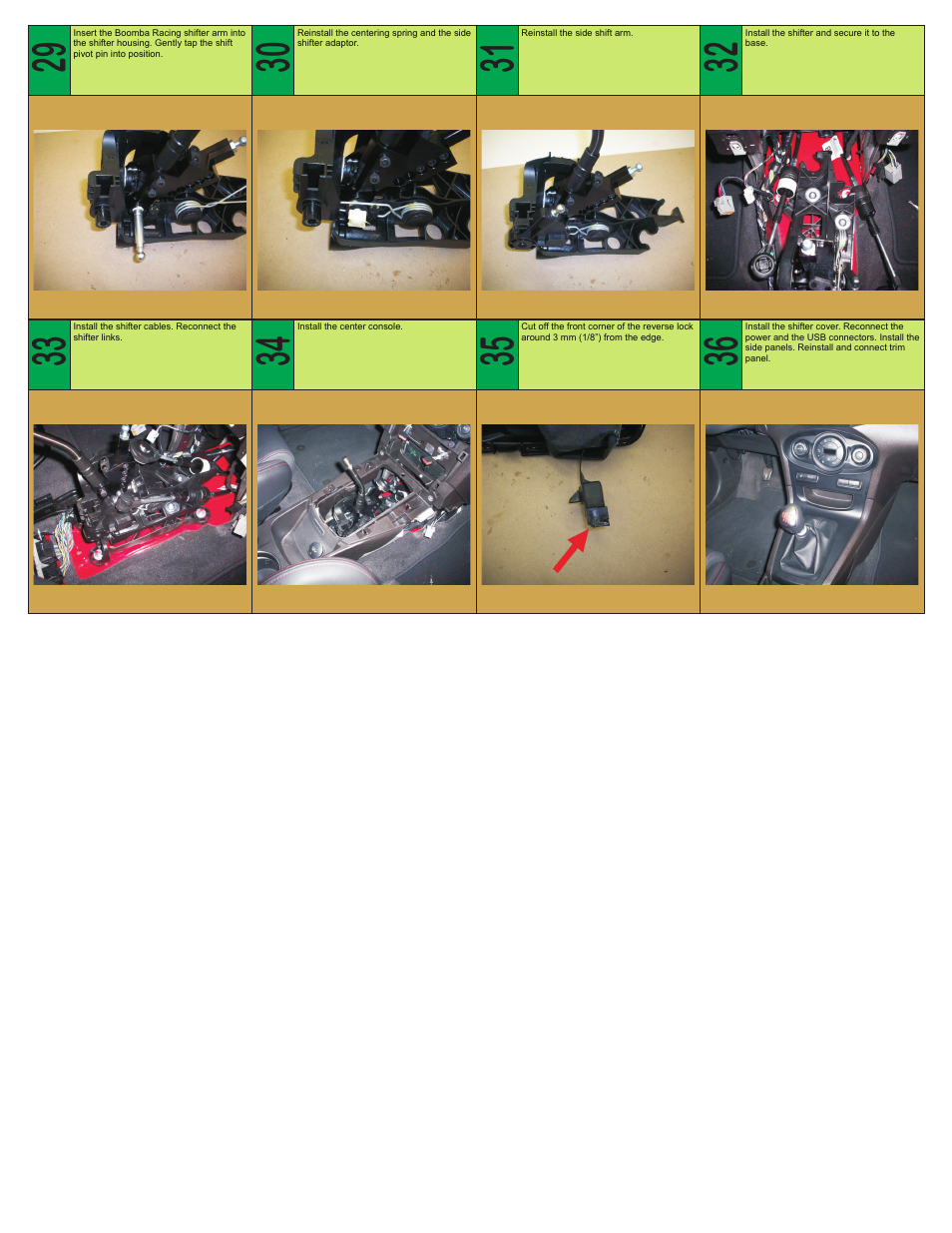 Boomba Racing Ford Fiesta ST Short Throw Shifter User Manual | Page 3 / 3