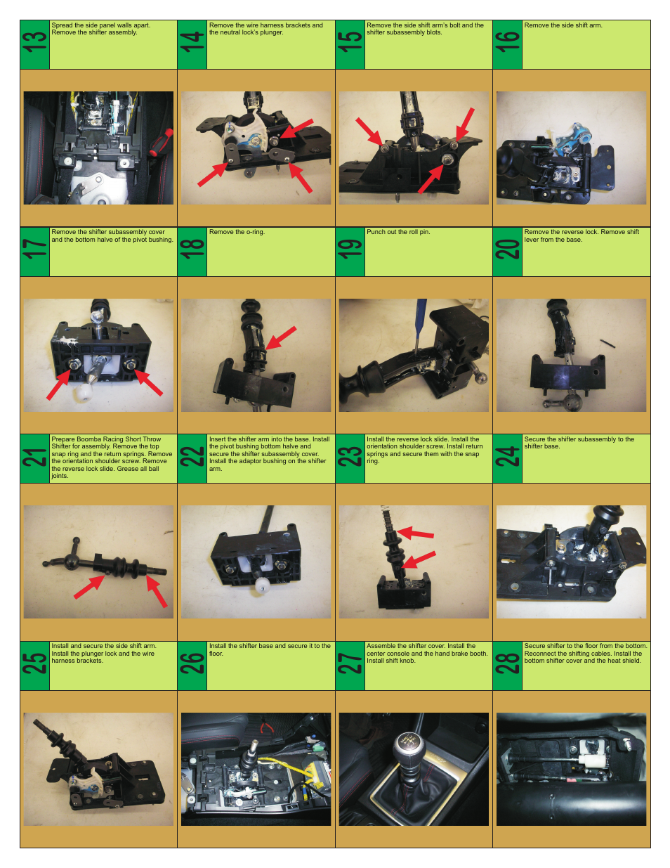 Boomba Racing WRX Subaru 2015+ Short Throw Shift Lever User Manual | Page 2 / 2