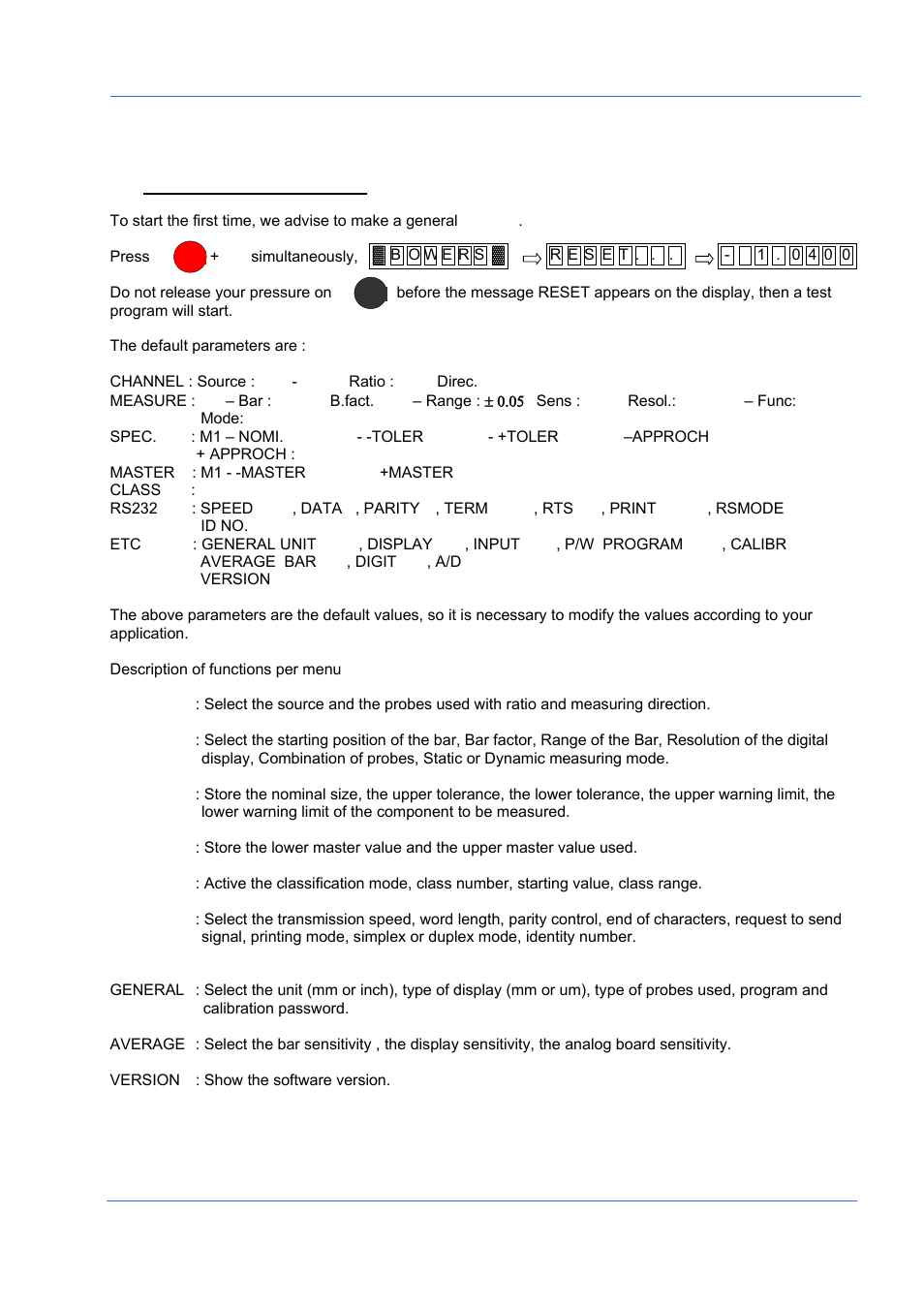 Pc-2200 | Bowers Group Advanced Electronic/Air Column PC-2200 User Manual | Page 11 / 33