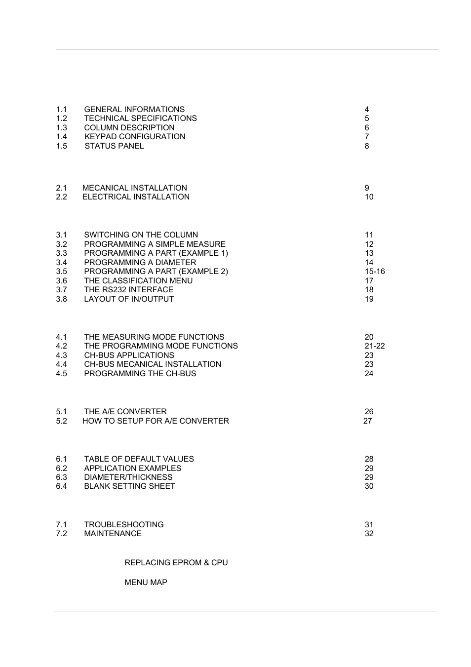 Pc-2200 | Bowers Group Advanced Electronic/Air Column PC-2200 User Manual | Page 3 / 33