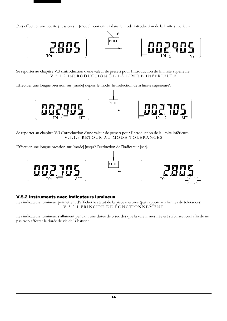 Bowers Group UniCal Universal Digital Caliper User Manual | Page 14 / 72