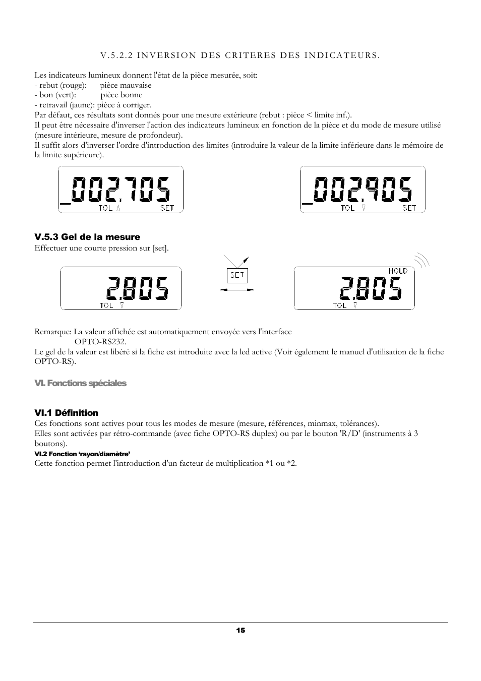 Bowers Group UniCal Universal Digital Caliper User Manual | Page 15 / 72