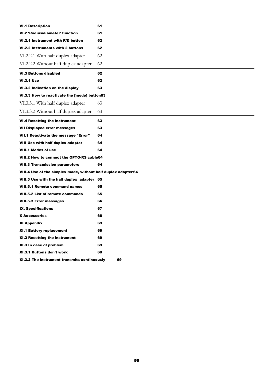 Bowers Group UniCal Universal Digital Caliper User Manual | Page 50 / 72