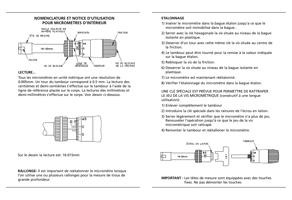 Bowers Group XTA Analogue Bore Gauge User Manual | Page 4 / 9