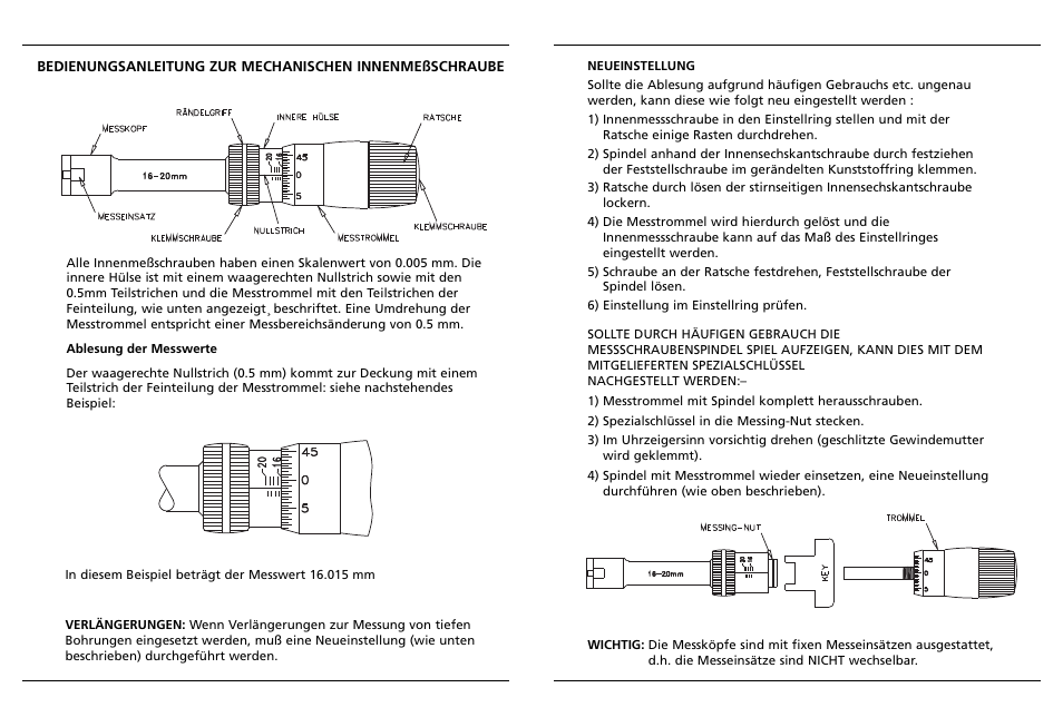Bowers Group XTA Analogue Bore Gauge User Manual | Page 5 / 9