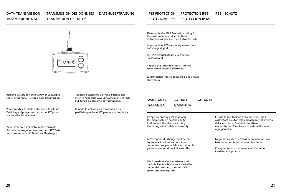 Bowers Group XTD Digital Bore Gauge User Manual | Page 11 / 12