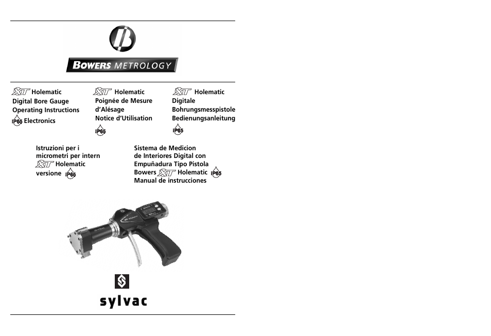 Bowers Group XTH Holematic Bore Gauge User Manual | 12 pages