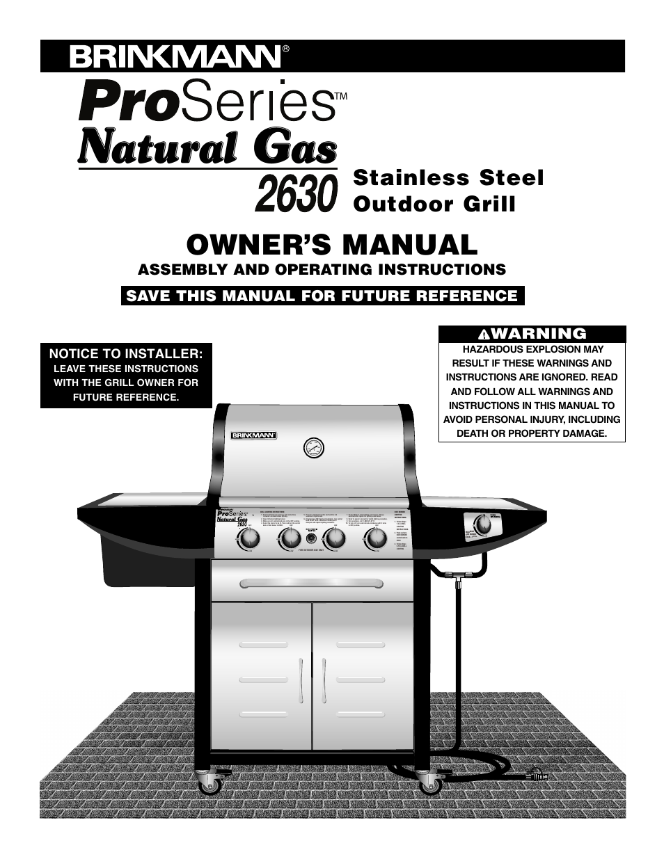 Brinkmann Series 2630 User Manual | 28 pages