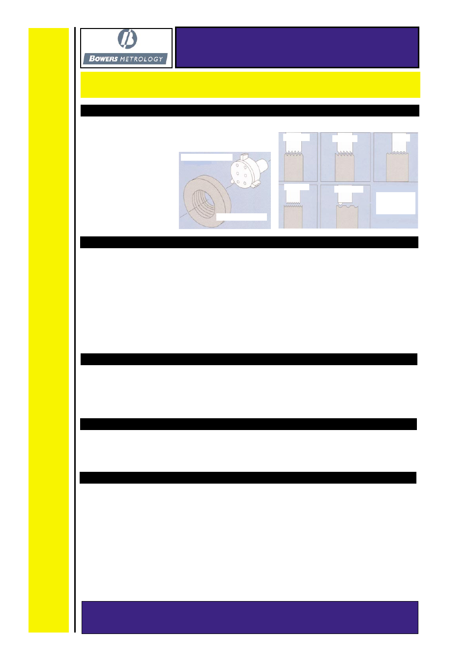 Bowers Group Internal Thread measurement User Manual | 1 page